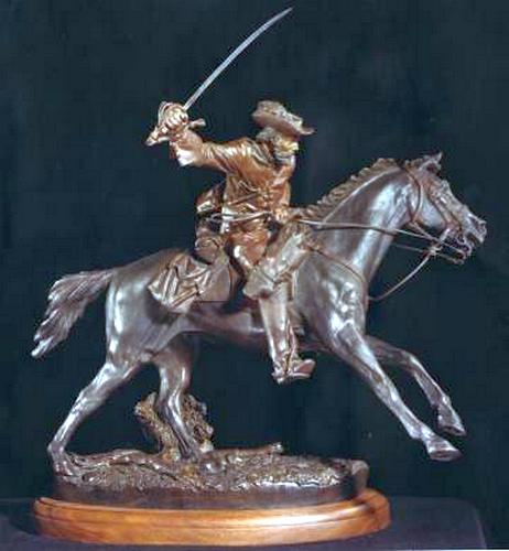 Black Horse a Bronze Civil War Sculpture Allegory by James Muir