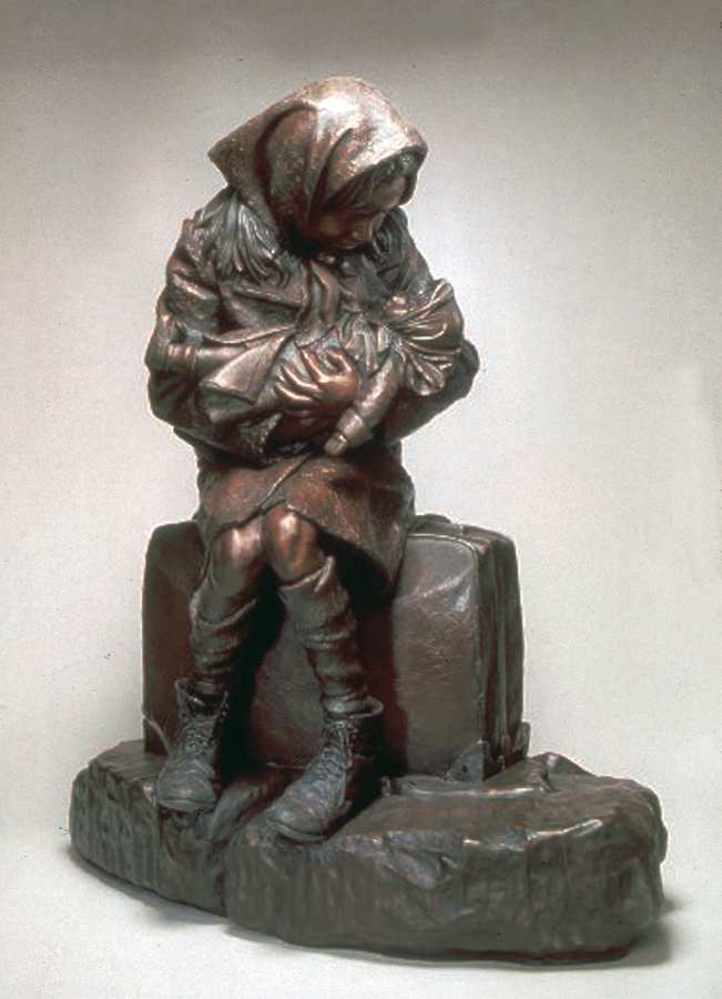 Children a Life-size Bronze Sculpture Allegory by James Muir