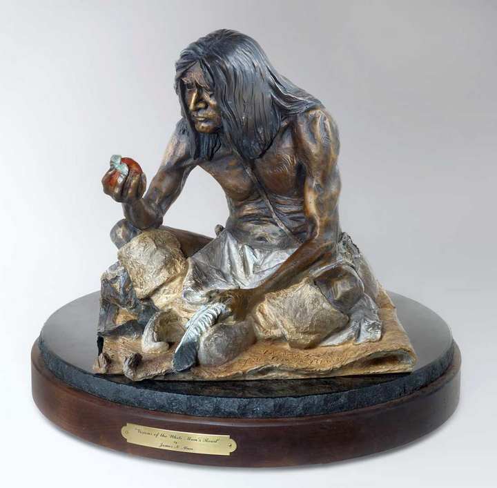 Visions of The White Man's Road a Bronze Sculpture Allegory by James Muir