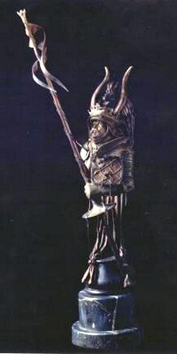 King's Knight a Bronze Sculpture Allegory by James Muir Bronze Allegorical Sculptor-Artist