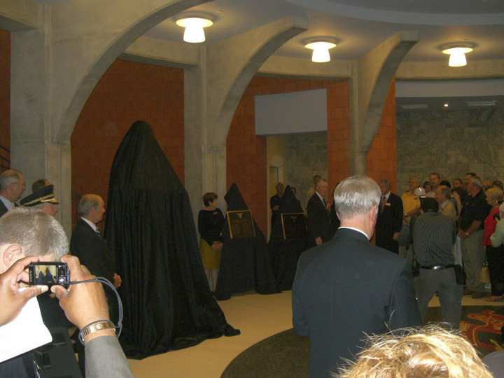 Unveiling of Thomas Jefferson - 1802 bronze sculpture at West Point Library by James Muir