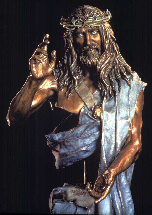 Quo Vadis a Life-size Bronze Sculpture Allegory by James Muir Bronze Allegorical Sculptor-Artist