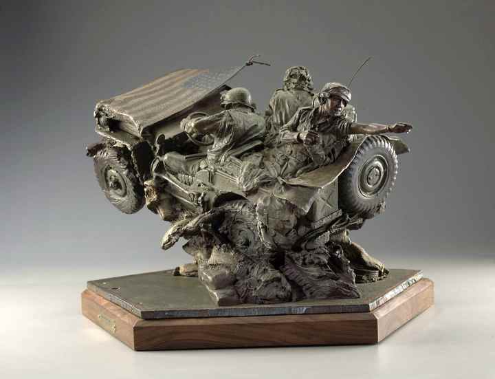 Band of Brothers a Bronze Sculpture Maquette Allegory by James Muir