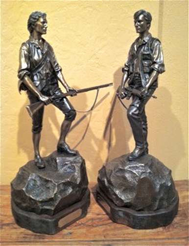 Sons of Liberty 1995 a Bronze Sculpture by James Muir Bronze Allegorical Sculptor-Artist