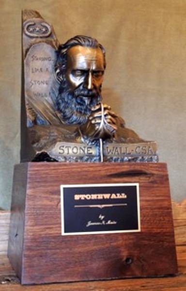 Stonewall Jackson a Bronze Civil War Sculpture Allegory by James Muir