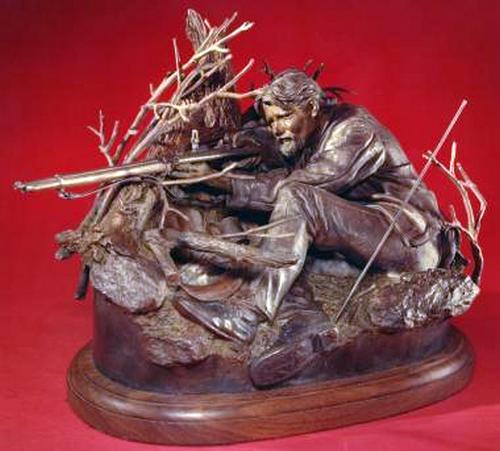 Whitworth Sharpshooter a Bronze Civil War Sculpture Allegory by James Muir